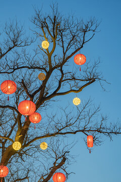 北京模式口大街新年氛围