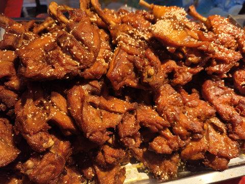 烤山鸡腿大图