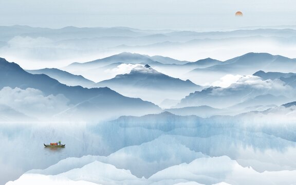 意境山水画