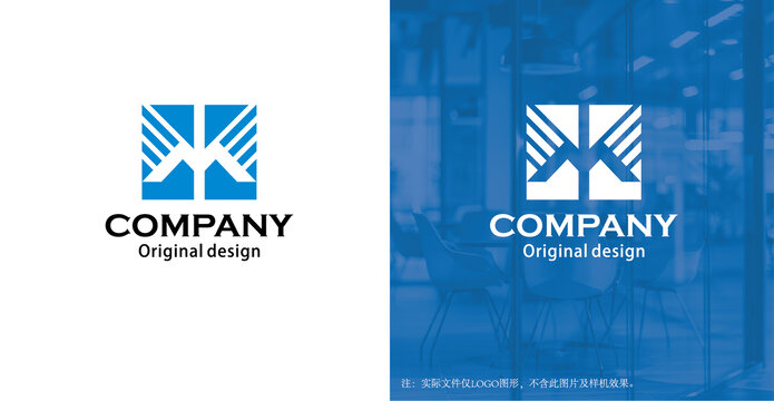 HM字母logo设计