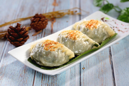 香煎韭菜饺