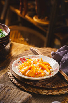 复古风格传统蒸南瓜