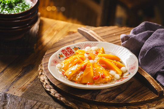 复古风格传统蒸南瓜