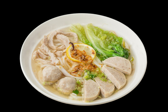 猪肉丸粿条