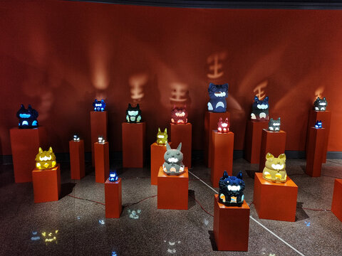 玉溪博物馆猫展品