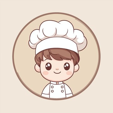 卡通男厨师头像