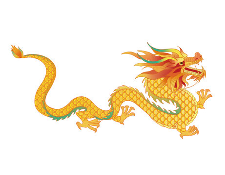 国潮风手绘龙