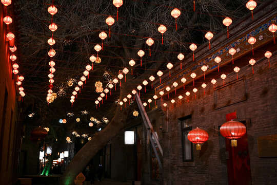 元宵节北京前门街景