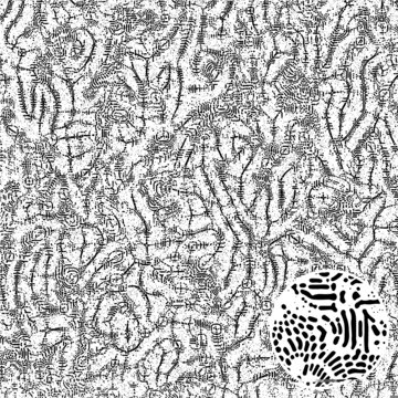 矢量不规则细菌虫子肌理纹