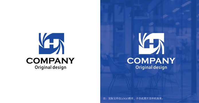 H字母logo设计