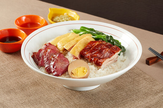 烧味四宝饭