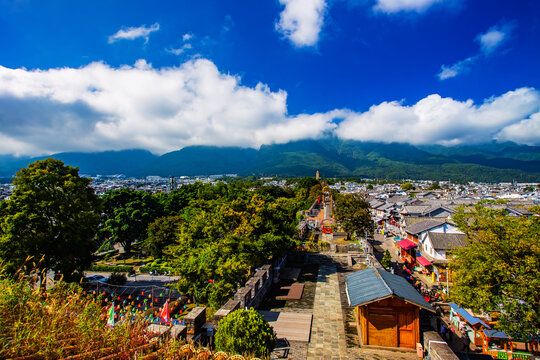 大理古城俯瞰