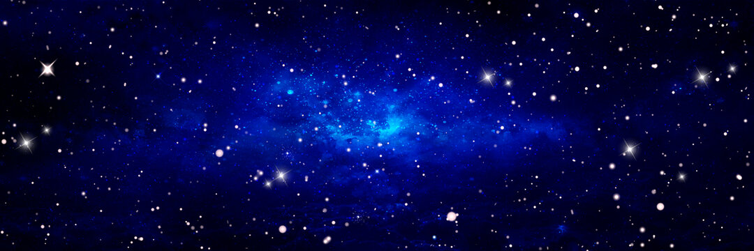 蓝色星空背景星空顶星空软膜灯箱