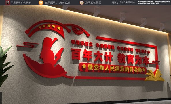 校园教师文化墙校长办公室标语