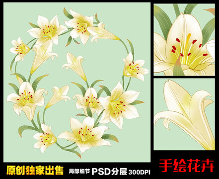 手绘花卉