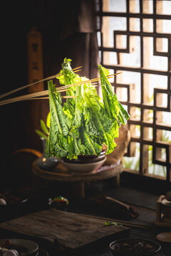 中式复古风格莴笋
