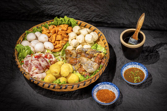 烤肉食材拼盘
