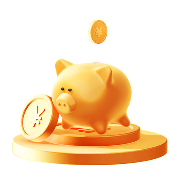 3D金融理财存钱罐