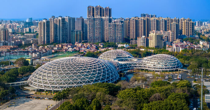 佛山体育馆全景图