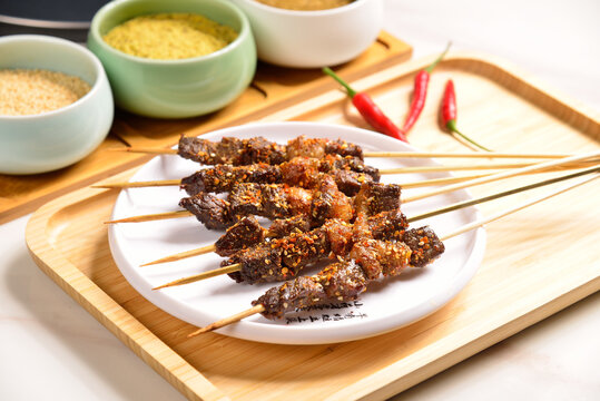 烤牛肉串