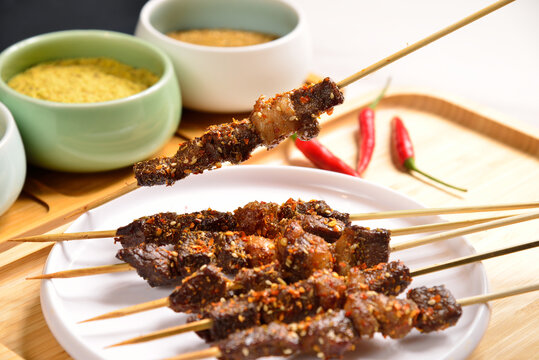 烤牛肉串