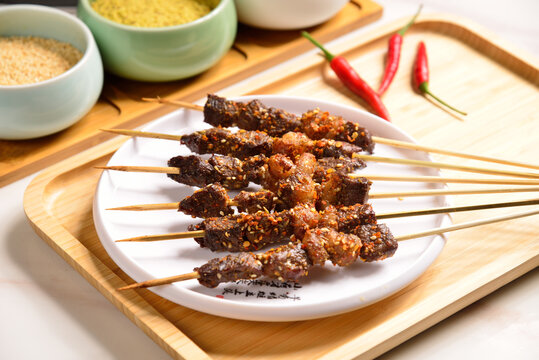 烤牛肉串