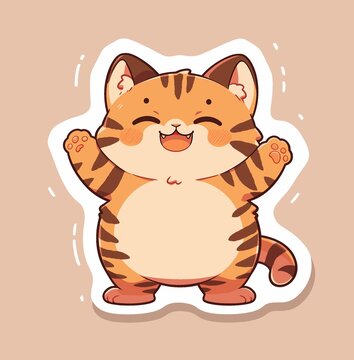 可爱猫咪印花图案