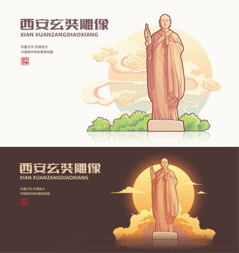 西安玄奘雕像