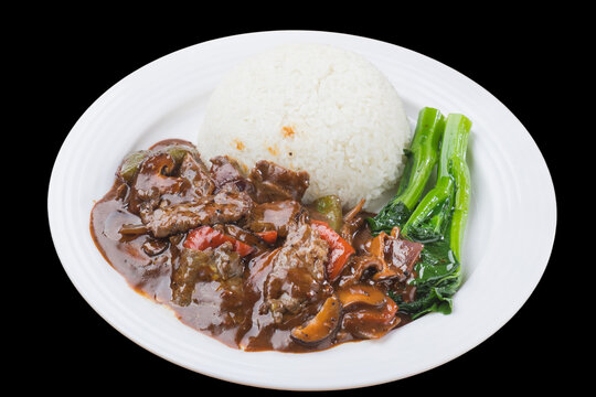 香菇牛肉饭