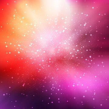 粉色星空矢量背景