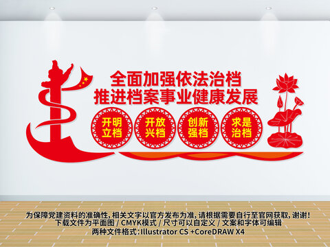 档案管理文化墙