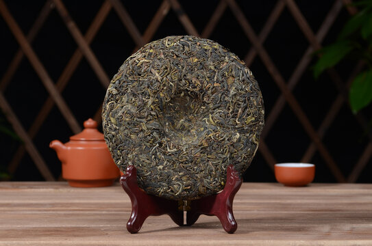 云南普洱茶生茶茶饼