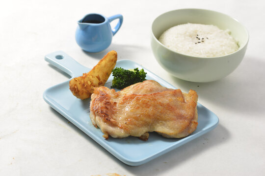 香煎鸡扒饭