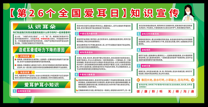全国爱耳日展板