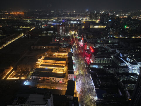 淄博火车站夜景