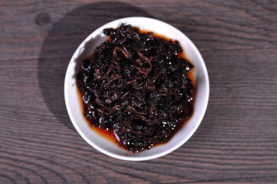 云南普洱茶熟茶叶底