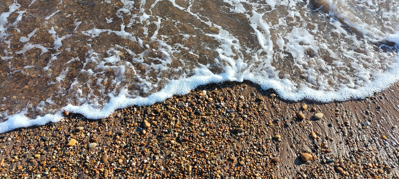 海浪沙滩泡沫
