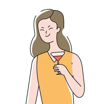 线描风妇女节插画