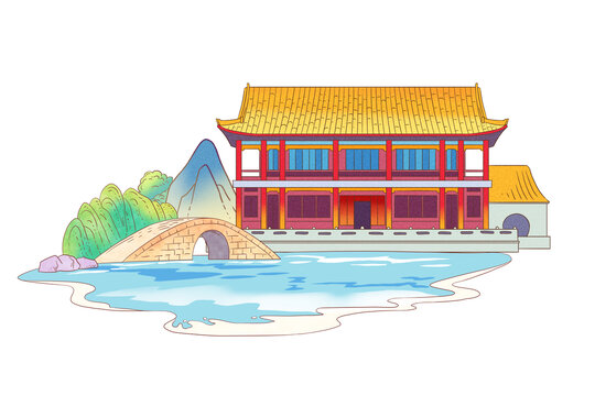 承德避暑山庄烟雨楼