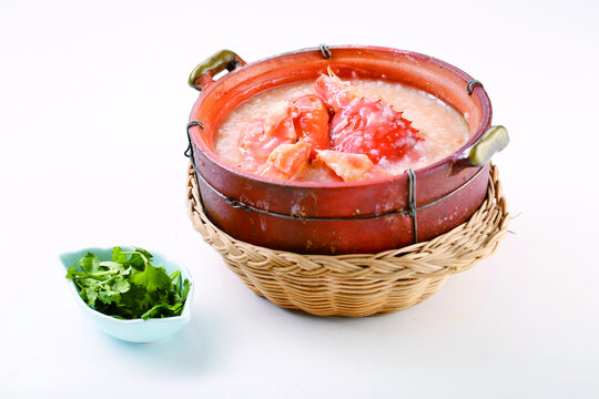 虾蟹砂锅粥