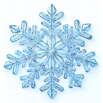 美丽的冰晶雪花图案