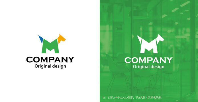 M字母logo宠物logo