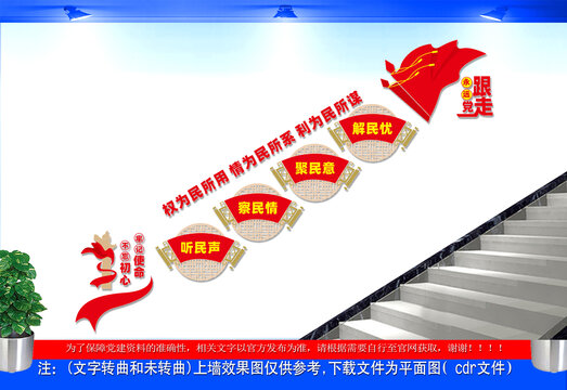 人大代表之家楼梯文化墙