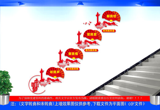 人大代表之家楼梯文化墙