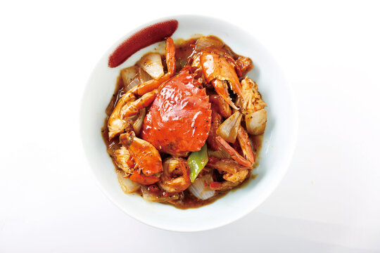 黑椒炒蟹