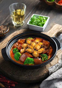 鲍鱼红烧肉煲