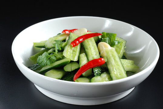 冷榨麻油调黄瓜