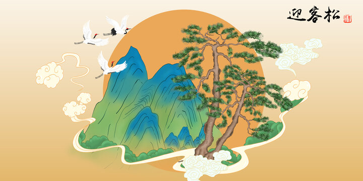 国潮包装插画