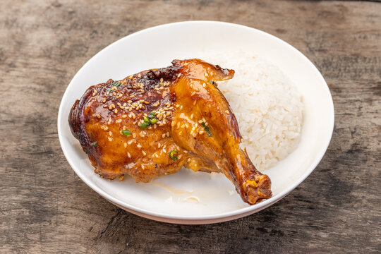 烧鸡腿饭