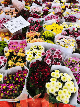 云南昆明斗南花卉市场鲜切花玫瑰花交易市场